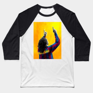 Ronaldinho Gaúcho - Barcelona - Brazil Football Artwork Baseball T-Shirt